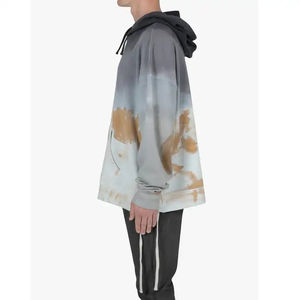 เสื้อฮู้ดดี้ผู้ชายแบบย้อมสีเอซิด น้ำหนักเบา สวมใส่สบาย ระบายอากาศดี ดีไซน์ล่าสุด เสื้อผ้าลำลองสำหรับผู้ชาย - Product Image 5