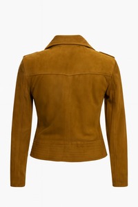 เสื้อแจ็คเก็ตหนังสไตล์วินเทจสำหรับผู้ชาย แบบมีซิป คอตั้ง เหมาะสำหรับฤดูหนาว สีสันปรับแต่งได้ สวมใส่สบายๆ - Product Image 4