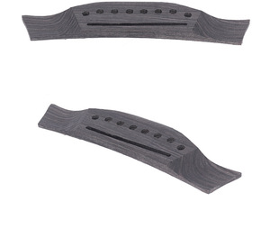 Puente de <span class=keywords><strong>guitarra</strong></span> de palisandro de 6 agujeros para guitarras acústicas, puente de tabla de sonido de alta resistencia pre-ranurado compatible con cuerdas de <span class=keywords><strong>guitarra</strong></span> folk y clásica - Product Image 2