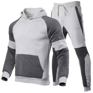 Personalizado 100% algodón hombres Jogger conjunto bordado Etiqueta Privada Unisex sudaderas con capucha chándal de los hombres con capucha - Product Image 2