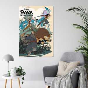 Affiche de style moderne 'Raya et le dernier dragon' : le déchaînement de l'action - Product Image 3