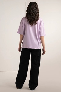 La mejor Camiseta de algodón para mujer 220gsm Colores personalizables Media manga Disponibilidad al por mayor con diferentes tamaños - Product Image 4