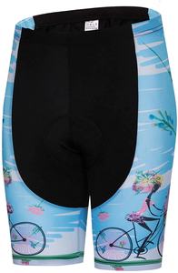 ชุดเสื้อเจอร์ซีย์ปั่นจักรยานแขนสั้น H.S.A International สำหรับผู้หญิง พร้อมกางเกงขาสั้นแบบซับลิเมชั่น ระบายอากาศได้ดี แผ่นเจล 3 มิติ กางเกงขาสั้นแห้งเร็ว - Product Image 4