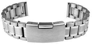 Correa de Reloj GD007 Plateada Unisex de Lujo Clásica, Suave y Transpirable, de Acero Inoxidable, Resistente al Agua, 16-24 mm, con Logotipo Personalizado para Reloj Inteligente - Product Image 5