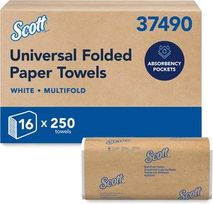 กระดาษเช็ดมือแบบพับได้ Scott Professional ขนาดใหญ่ 16 แพ็ค x 250 แผ่น (37490) - Product Image 4