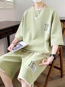 Ensemble T-shirt et short d'été pour homme, imprimé décontracté, short pour homme - Product Image 6