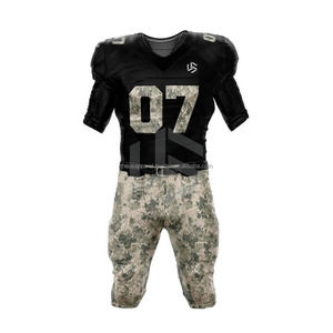 Custom Front American Football Uniform <b>Kit</b> Quick Dry Breathable Anti-Bacterial Anti-UV Jersey Pants for Sports Clubs <b>School</b> - Product Image 2