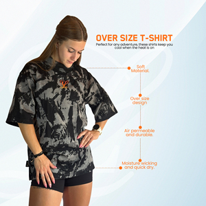 Camiseta Extra Grande de Alta Calidad 100% Algodón Peinado con Lavado a la Piedra, Unisex, Personalizable, OEM, Ropa Casual de Calle - Product Image 3