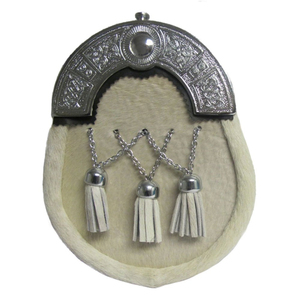 สปอร์รันขนกระต่ายสก็อตแบบดั้งเดิมคุณภาพสูงสั่งทำพิเศษ พร้อมงานปักและพู่ห้อยอย่างมีสไตล์สำหรับชุดกิลท์แบบเป็นทางการ - Product Image 1