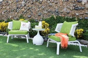 Muebles de jardín de aluminio de ratán polivinílico duradero de marca de Vietnam, Mini sofá de balcón para aplicaciones de patio y jardín - Product Image 5