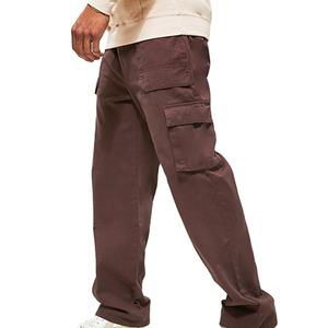 กางเกงคาร์โก้ผู้ชายแฟชั่นใหม่ขายดี ผ้าฝ้าย 100% คุณภาพสูง สไตล์สตรีทแวร์ทรงหลวม รับผลิตตามสั่งขายส่ง - Product Image 2