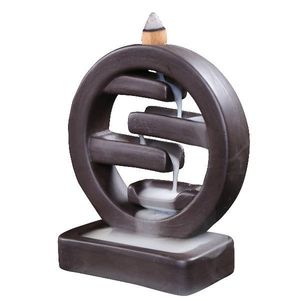 Quemador de incienso de metal El mejor diseño de fragancia para habitación interior Soporte de incienso de metal Combo pintado en oro y blanco - Product Image 4