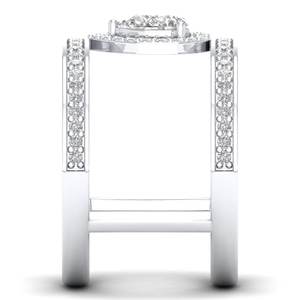 REYES, nuevo diseño, anillo de bodas de moissanita de claridad VVS de 0,82 quilates, joyería fina de Plata de Ley 925 personalizable para mujer - Product Image 3