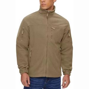 Veste d'extérieur pour hommes, vestes polaires chaudes à fermeture éclair pour l'hiver, manteaux coupe-vent décontractés à col montant avec logo personnalisé - Product Image 2