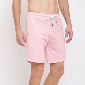 กางเกงขาสั้นลำลองผู้ชาย ผลิตจากโรงงาน ออกแบบโลโก้เองได้ สวมใส่สบาย แฟชั่นทันสมัย ผ้าฝ้าย 100% สีพื้น - Product Image 3