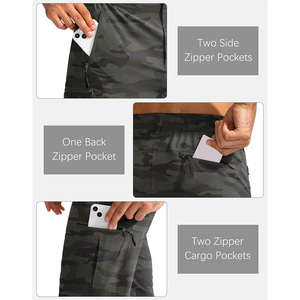 Shorts de golf pour hommes imprimés, respirants, extensibles dans quatre directions, écologiques, avec logo personnalisé pour le branding, vêtements de sport, tenues d'équipe, OEM - Product Image 4