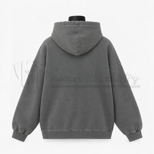 Sudadera con Capucha Gris para Mujer, 100% Algodón, Tejida, Informal, con Bolsillos, Estilo Urbano, Forrada, de Secado Rápido, para Otoño - Product Image 2