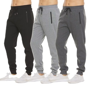 2025 nueva ropa de calle, pantalones de chándal para hombre, monos de Color sólido con bolsillos con cremallera y cordón, pantalón Cargo de algodón 100% para correr - Product Image 5