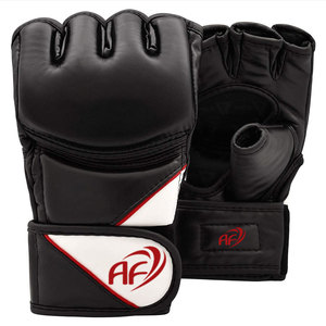 Gants de MMA en cuir véritable, dernière collection très demandée, avec sangle de poignet réglable, demi-doigts/sans doigts, poignées imperméables - Product Image 1