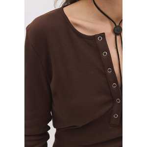 Body de Estilo Casual con Textura Suave y Cierre de Broches - Product Image 5