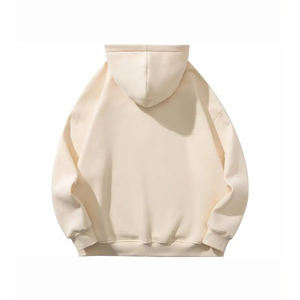 Sweats à capuche unis de grande taille pour hommes, fermeture éclair, épaules tombantes, sweat à capuche solide de couleur à séchage rapide pour hommes adultes, avec design et taille personnalisés - Product Image 2