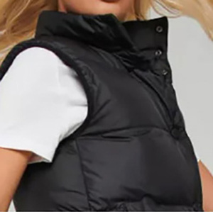 Tallas personalizadas para mujer al por mayor, chaleco acolchado liso a la moda, chaleco acolchado con logotipo personalizado impreso para mujer - Product Image 4