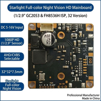 Modul Kamera 4-in-1 Starlight AHD TVI CVI CVBS 2MP Grosir, Ukuran 32x32mm FH8536H GC2053 untuk Monitor Kendaraan Komersial