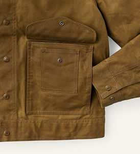 Veste de travailleur en toile pour hommes personnalisé OEM vente en gros mode décontractée veste à glissière en coton avec doublure en velours côtelé lourd pour l'hiver - Product Image 4