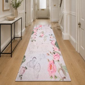 RUGS DEPOT LXDP-0872 Wholesale Multicolor Neutral Modern Vintage Digital Printed Machine Washable Chenille Area Rug Non <b>Slip</b> - Product Image 5