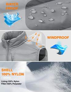 Custom Design Softshell Sleeveless Puffer Vest <b>Jacket</b> for <b>Men</b> Winter Windproof Breathable Outerwear for Travel <b>Work</b> Leisure - Product Image 2