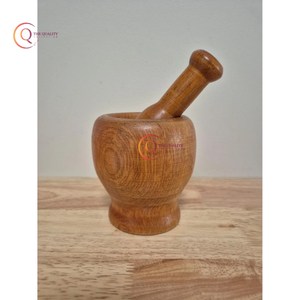 Elegante mortero y Maja de madera con utensilios de cocina hechos a mano naturales de excelente calidad para restaurantes y hogar a bajo precio - Product Image 6