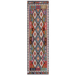 Tapis de couloir Maimana Afghanistan Kilim 294 x 87 cm - Product Image 1