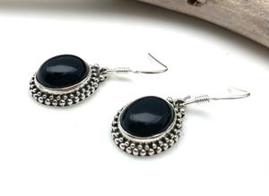 Boho Style Classical <b>Earrings</b> Jewelry For Women Silver Jewelry 925 Sterling Silver Black Onyx Gemstone <b>Handmade</b> <b>Earrings</b> Gift - Product Image 2