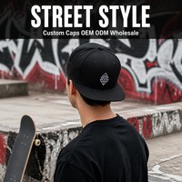 Gorra Snapback Personalizada de 6 Paneles con Visera Plana, Gorra de Béisbol Bordada de Algodón, Ajustable, Unisex, OEM, ODM, Venta al Por Mayor