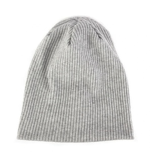 Unisex <b>White</b> <b>Acrylic</b> Beanie Hat Solid Color Ribbed Knit Winter Casual Outdoor 58-60CM Adult Size 2027 - Product Image 2