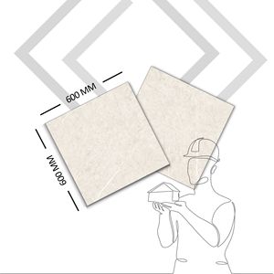 Design super cool 60*60 cm anti-dérapant couleur beige crème carreaux de sol imprimés numériques solide SGVT mat résistant aux rayures à l'eau Pisos - Product Image 1