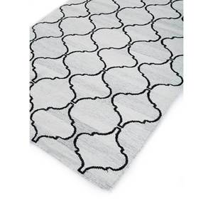 พรมขนสัตว์ทอแบบเรียบ Indusbar Dwrm-119 สีเทาและสีดำลายปะติดปะต่อรูปทรงสี่เหลี่ยมผืนผ้าสำหรับห้องนั่งเล่นในบ้าน หนา 10 มม. - Product Image 2