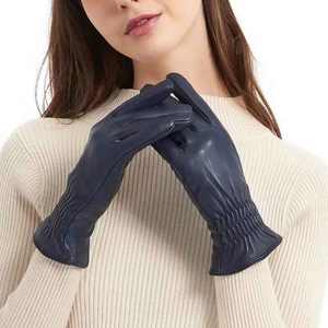 <b>Waterproof</b> Leather <b>Gloves</b> Touch Screen Full Finger Leather <b>Gloves</b> Fashion <b>Men</b> Leather <b>Gloves</b> - Product Image 4