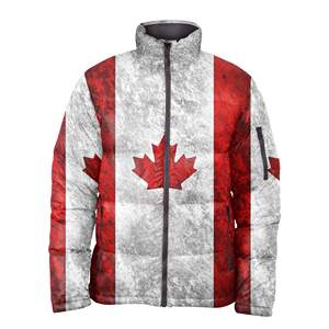 Sublimación 3D Digital impreso Puffer chaqueta de alta calidad hombres Puffer chaqueta impermeable invierno burbuja abrigos chaquetas con capucha - Product Image 5