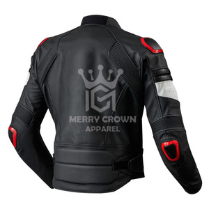 Chaqueta de Cuero Genuino Impermeable con Estampado Personalizado Premium 2025, Manga Larga para Hombre, Estilo Brando Racing, Tallas Grandes, para Verano e Invierno - Product Image 5