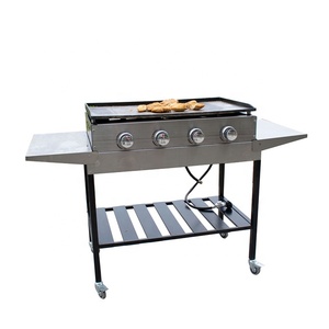 Quemadores de barbacoa de Gas plateado personalizados de fábrica, tapa de Gas desmontable, parrilla para el hogar, parrilla de barbacoa de Gas Natural plateado para cocina al aire libre - Product Image 2