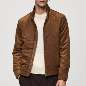 Chaqueta de Gamuza para Hombre, Estilo Clásico, con Logotipo Frontal, Duradera, Cómoda, Transpirable, Ecológica, Ropa Casual, Adecuada para Atuendos Diarios - Product Image 2