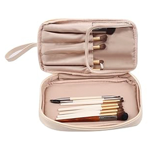 Étui organisateur cosmétique étanche mignon pour femmes trousse de toilette de voyage avec pochette inférieure trousse de maquillage Essentials - Product Image 5