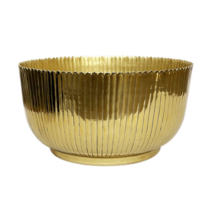 Cuenco de almacenamiento de diseñador dorado de aluminio, florero, maceta para decoración del hogar, vajilla para interiores y exteriores, macetas y macetas de jardín - Product Image 1