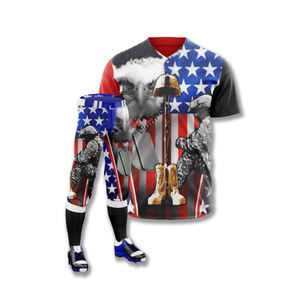 Uniformes de baseball personnalisés de haute qualité, imprimés par sublimation, 100% polyester, respirants, séchage rapide, ensembles élégants, modèles vierges de renom - Product Image 6