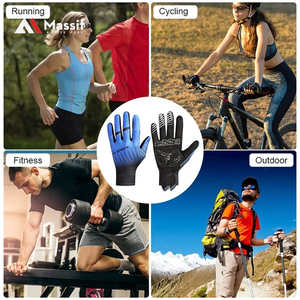 Gants de cyclisme personnalisés en daim neufs, à doigts entiers, antidérapants, imperméables, avec fermeture auto-agrippante pour le motocross et la moto tout-terrain - Product Image 6