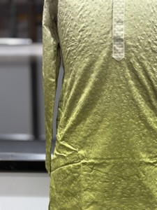 Kurta ethnique haut de gamme en coton brodé/gaufré pour homme, idéal pour les mariages et les fêtes – Fournisseur en gros personnalisé Inde - Product Image 3