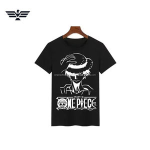 T-shirt en coton noir respirant à logo personnalisé sur le devant, coupe ample, streetwear pour hommes, vêtements décontractés unisexes - Product Image 5