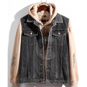 Chaleco vaquero hecho a medida, diseña tu propio chaleco vaquero personalizado para hombre, chaleco vaquero impermeable y transpirable para hombre - Product Image 3