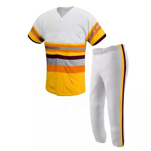 Nouveau style de vêtements de sport personnalisés Ensemble d'uniformes de baseball Dernière conception Uniforme de baseball pour hommes - Product Image 5